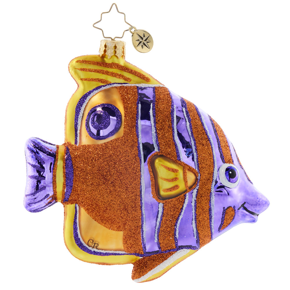 Side image - Coral Cherub - (Striped fish ornament)