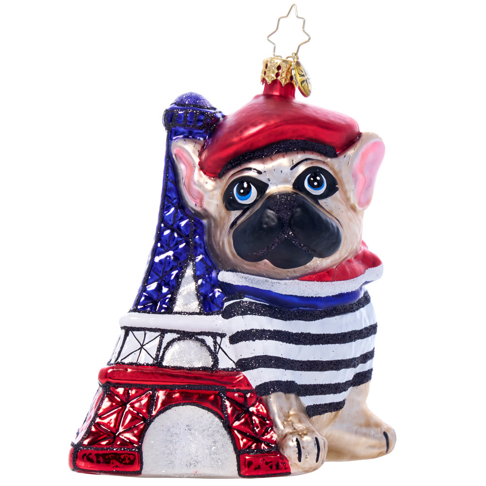 Front image - Parisian Paws - (Dog ornament)