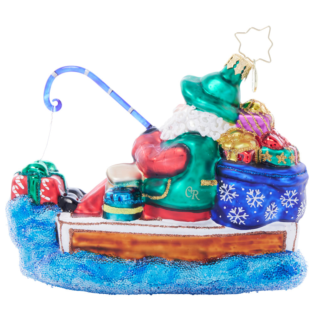 Back image - Hooked On Holiday Cheer - (Fishing ornament)