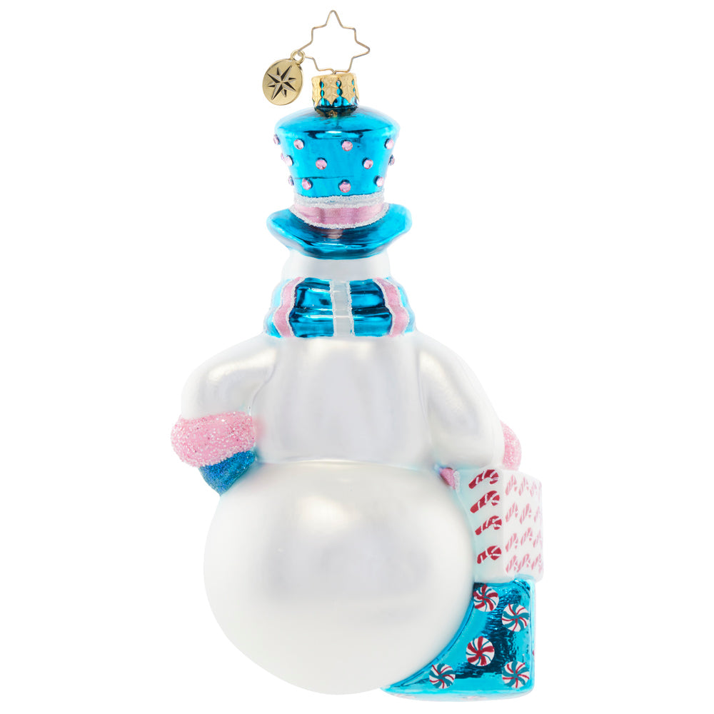 Back image - Top Hat Treasures - (Snowman ornament)