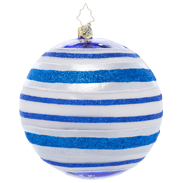 Back image - Snowy Spherical Cheer - (Snowman ornament)