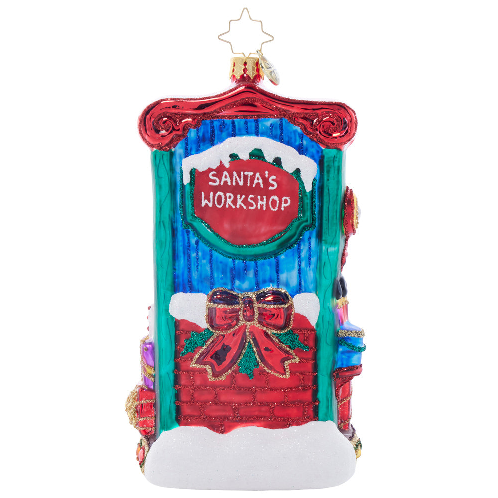 Back image - Craftsman Claus - (Santa ornament)