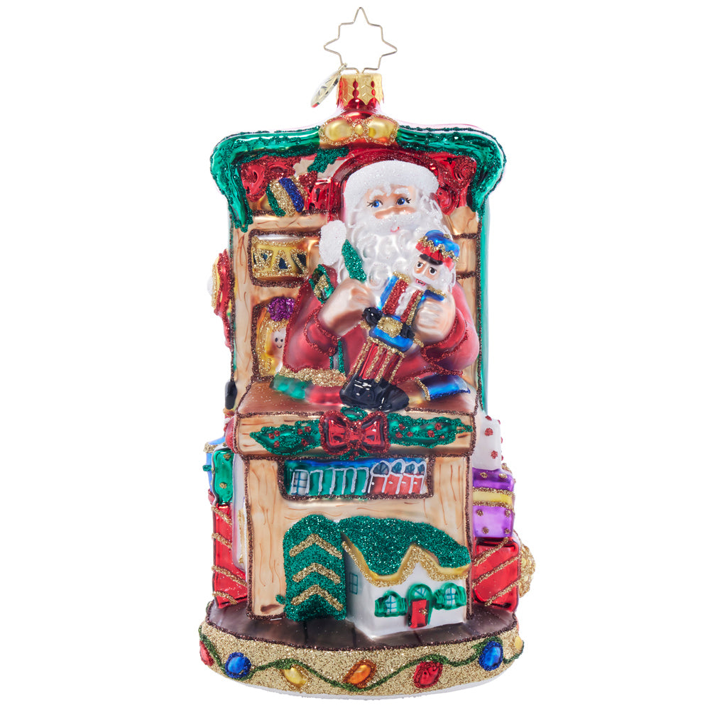 Front image - Craftsman Claus - (Santa ornament)