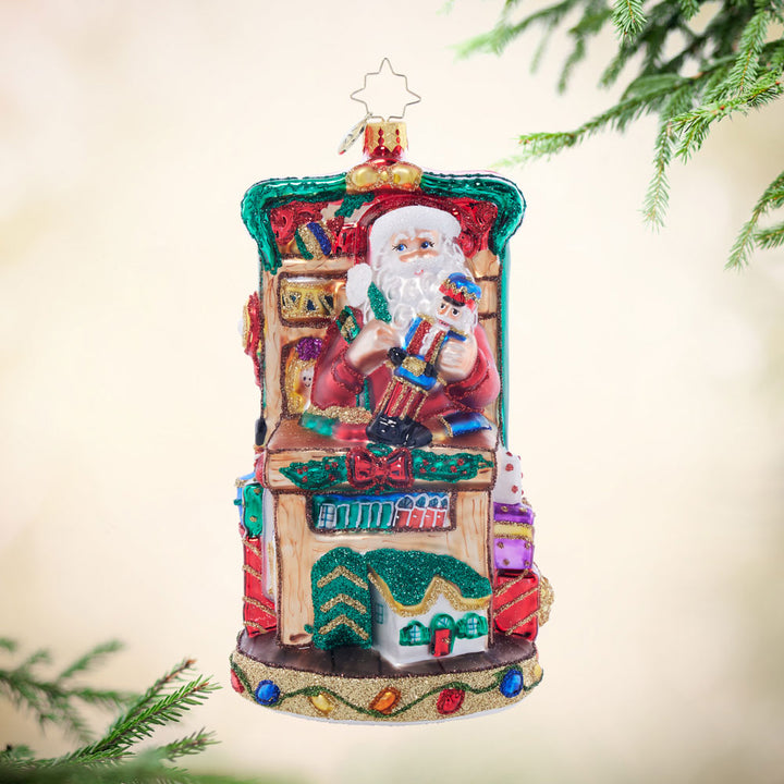 Front image - Craftsman Claus - (Santa ornament)