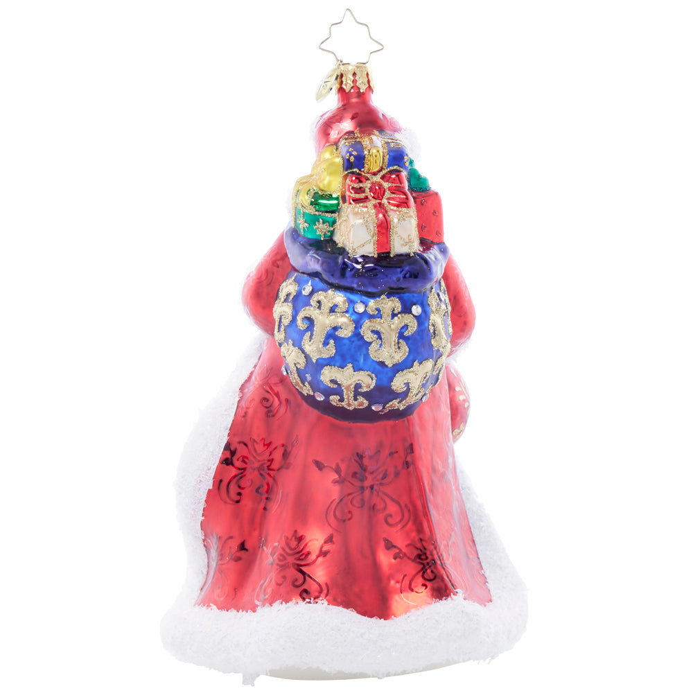 Back image - Santa's Sparkling Keepsake - (Santa ornament)