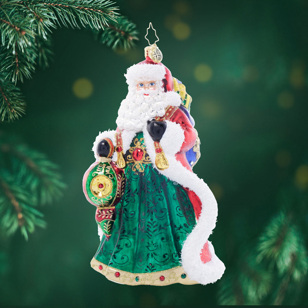 Front image - Santa's Sparkling Keepsake - (Santa ornament)