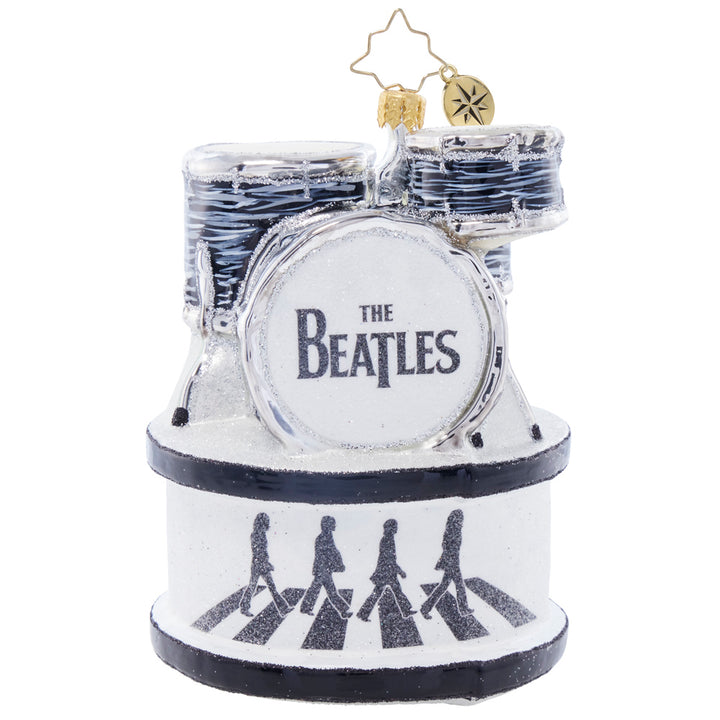 Front image - Beatles Abbey Road Drum Set - (The Beatles drum set ornament)