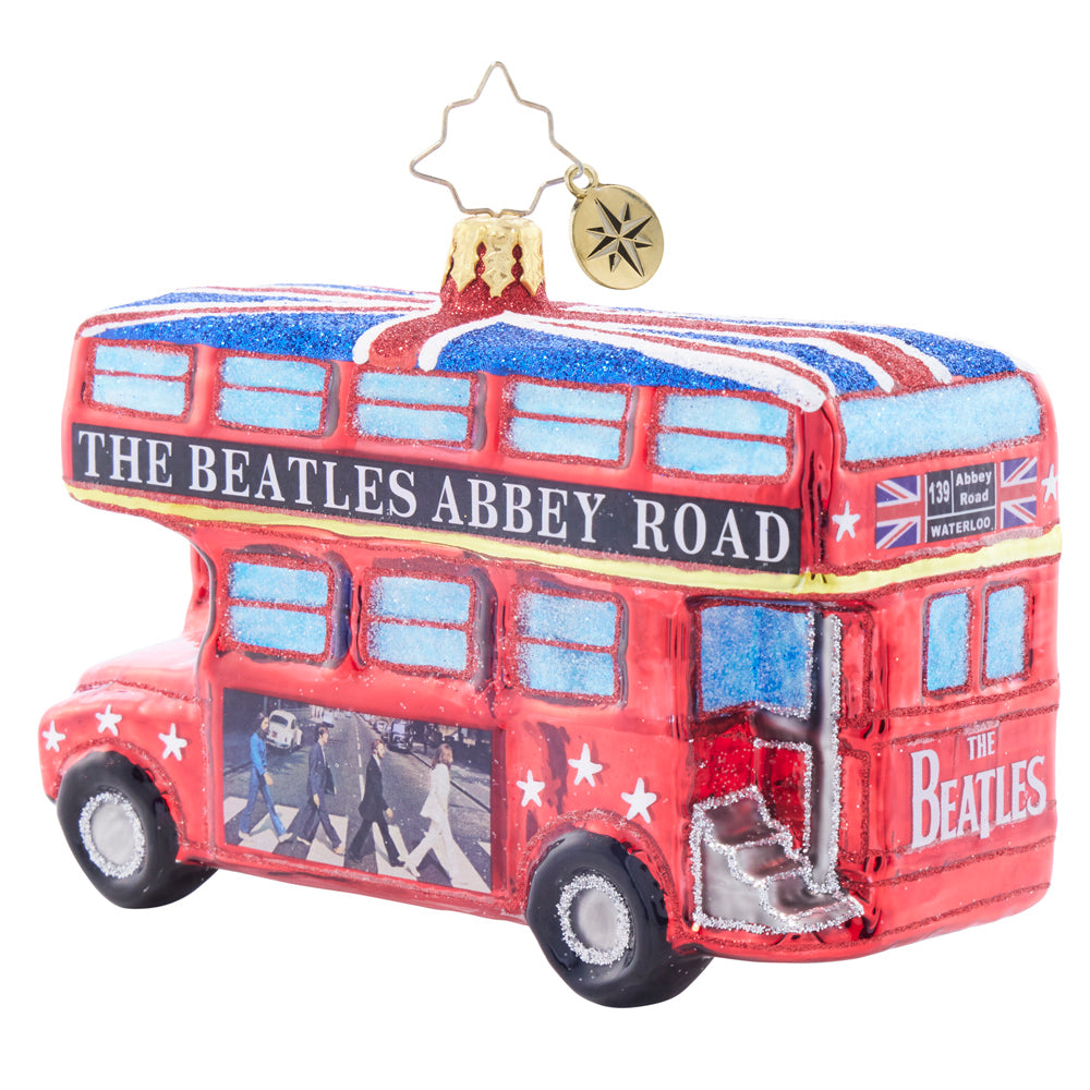 Back image - Christmas in Penny Lane Bus - (The Beatles ornament)