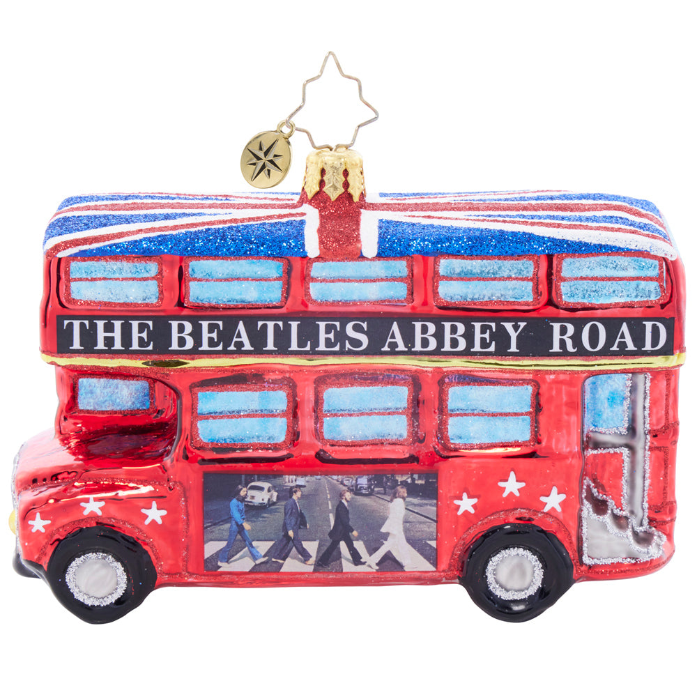 Side image - Christmas in Penny Lane Bus - (The Beatles ornament)