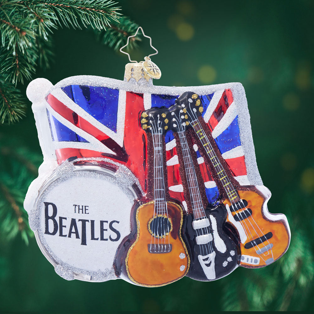 Front image - Fab Four's Union Jack Serenade - (The Beatles ornament)