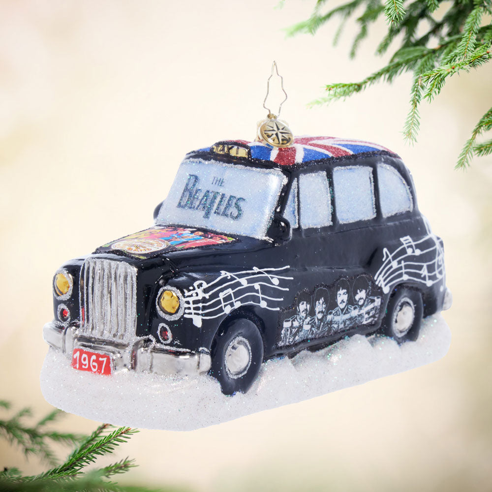 Front image - A British Invasion Holiday Ride- (The Beatles ornament)