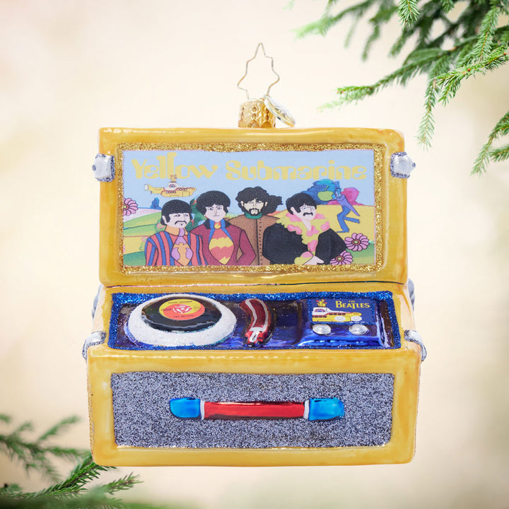 Front image - Rockin' Yellow Submarine Turntable - (The Beatles ornament)