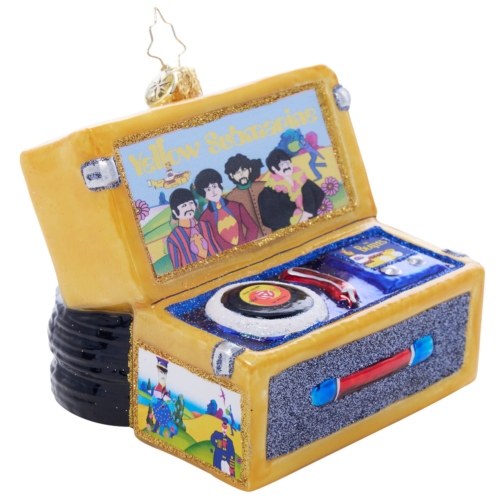 Side image - Rockin' Yellow Submarine Turntable - (The Beatles ornament)