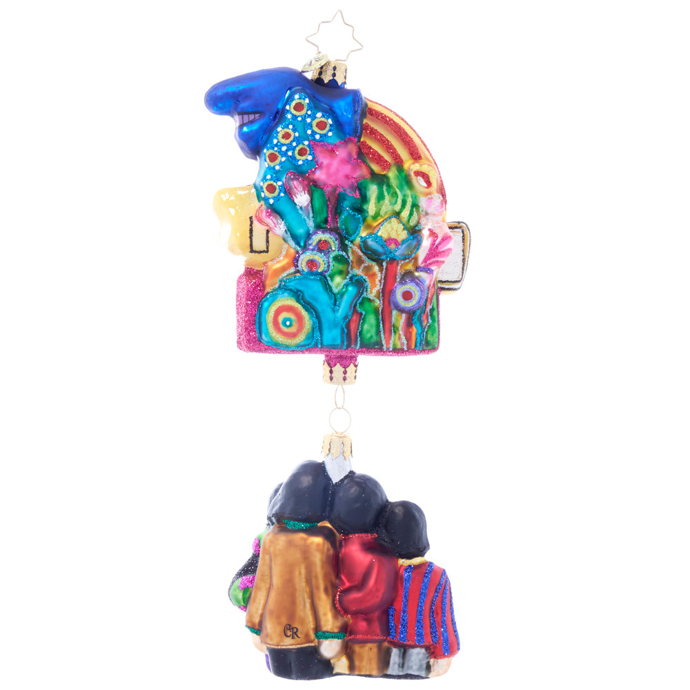 Back image - Submerging into Christmas with the Fab Four - (The Beatles ornament)