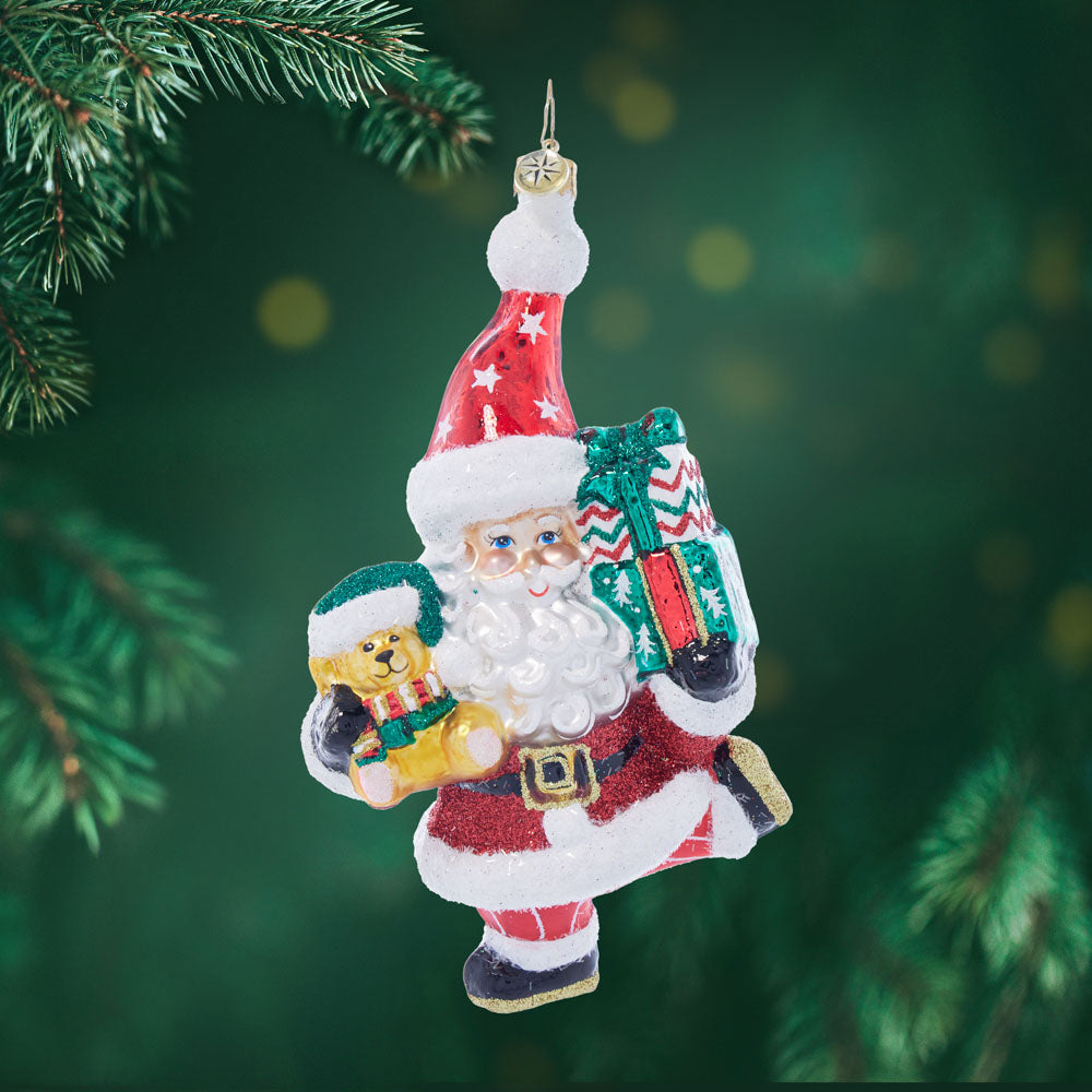 Front image - Gifts for Brave Hearts - (Santa with gifts ornament)