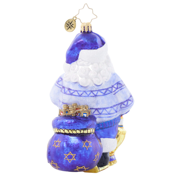 Back image - Christma-kkah Santa - (Santa ornament)
