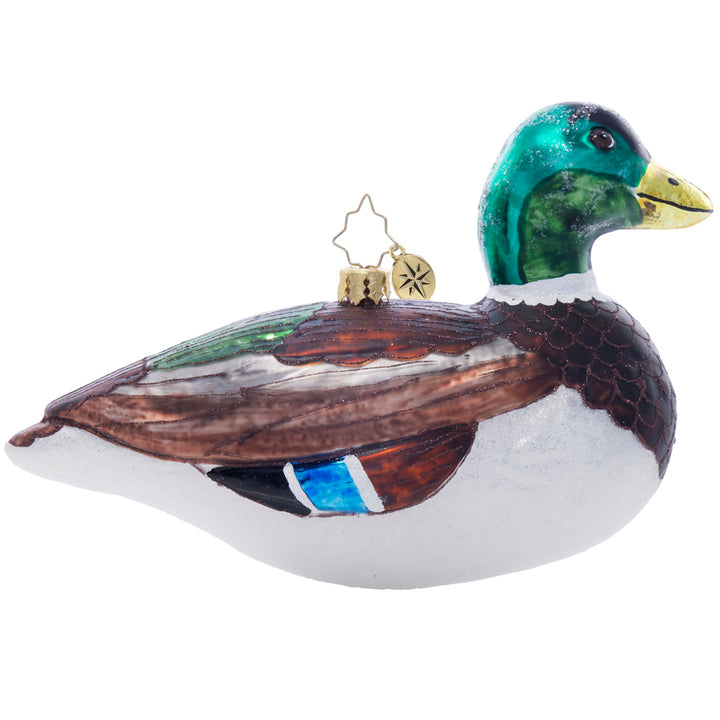 Side image - Majestic Mallard - (Duck ornament)