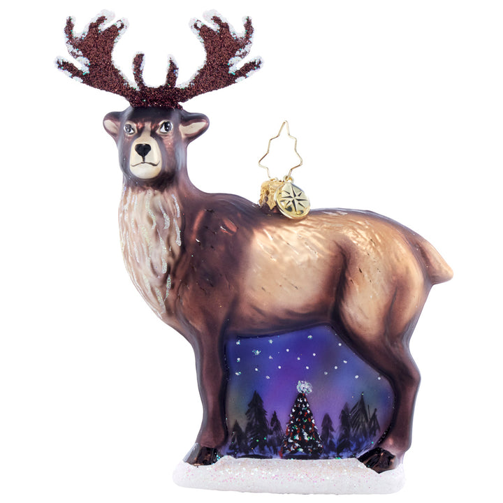Front image - Twilight Reindeer Elegance - (Reindeer ornament)