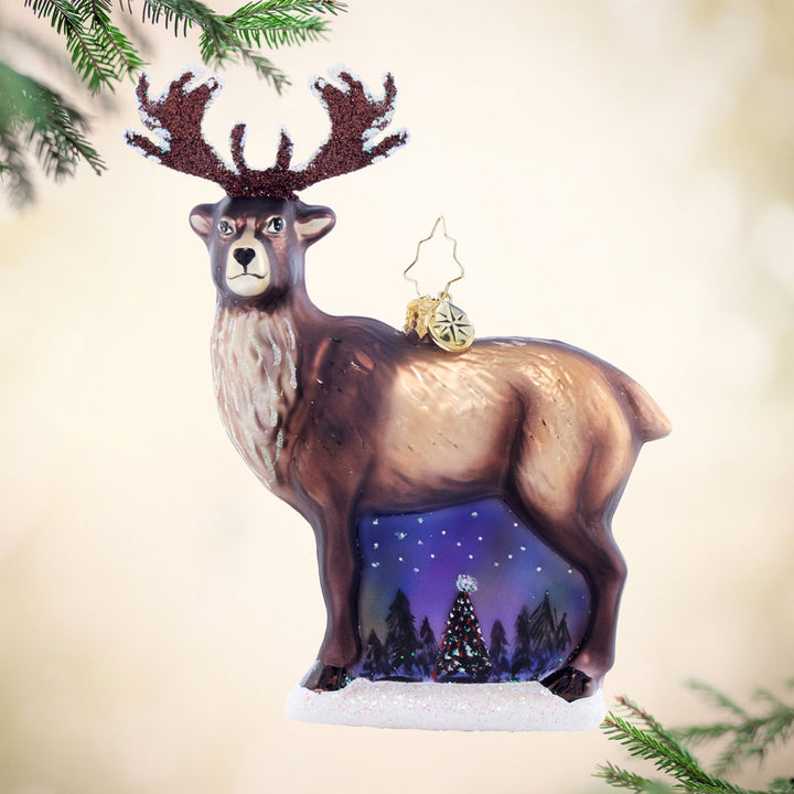 Front image - Twilight Reindeer Elegance - (Reindeer ornament)