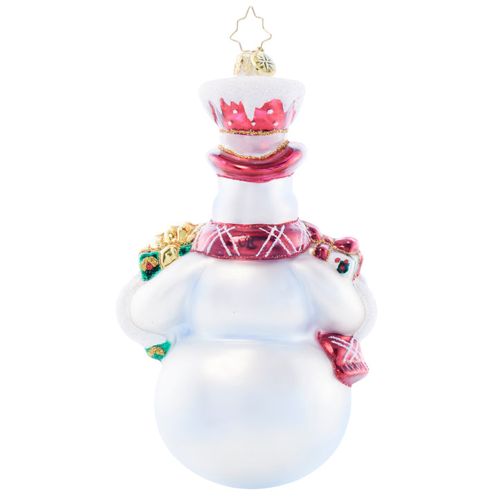 Back image - Gift Giving Joy - (Snowman ornament)