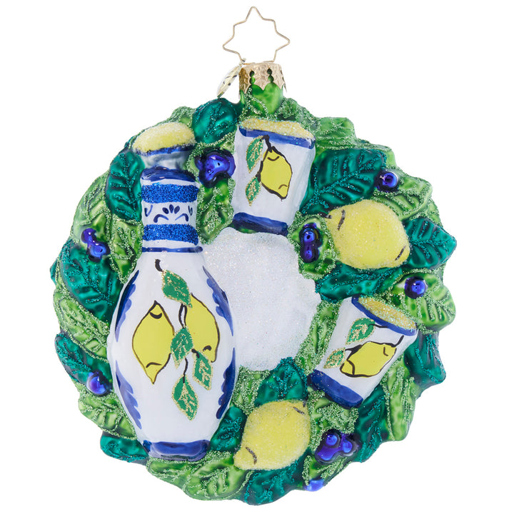 Back image - Limencello Cheers Wreath - (Wreath ornament)