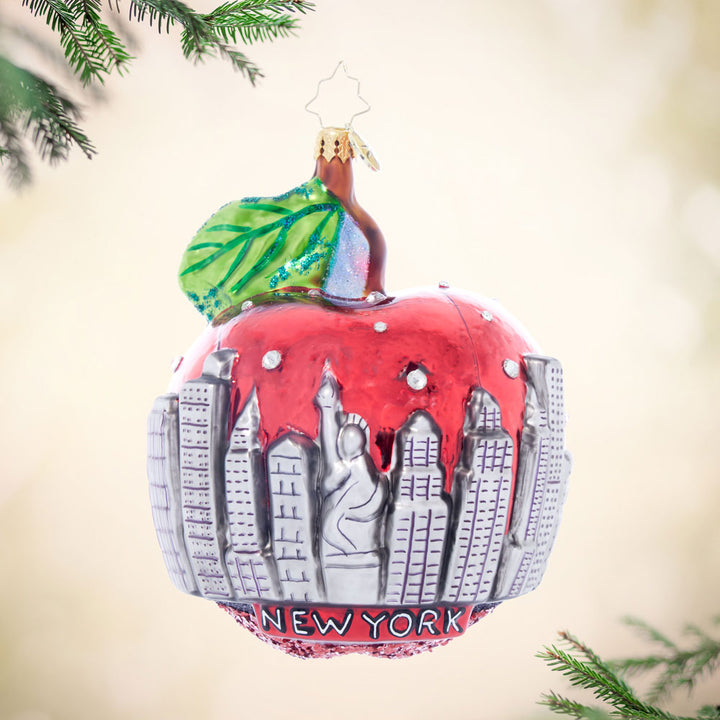 Front image - Big Apple Skyline Sparkle - (New York ornament)