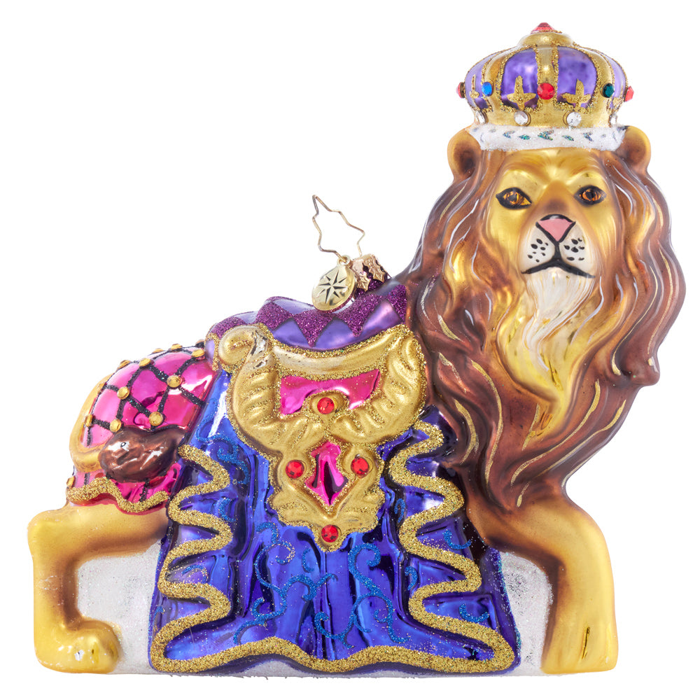 Front image - Crowned Lion Majesty - (Lion ornament)