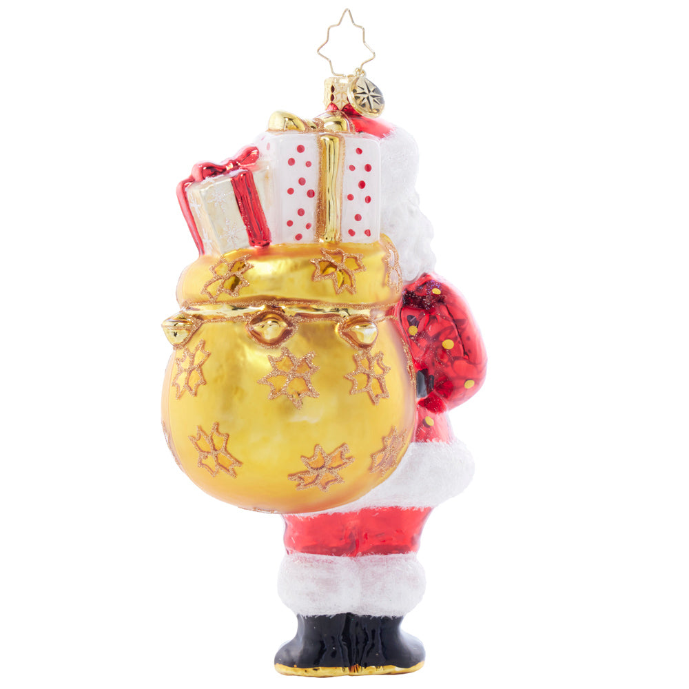 Back image - Santa's Merry Delivery - (Santa ornament)