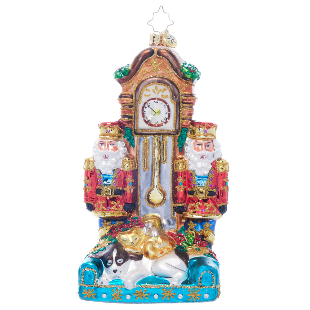Front image - Not A Creature Stirring - (Clock ornament)
