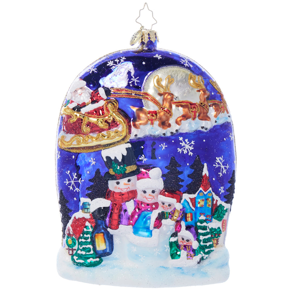 Front image - Must Be St. Nick - (Holiday scene ornament)