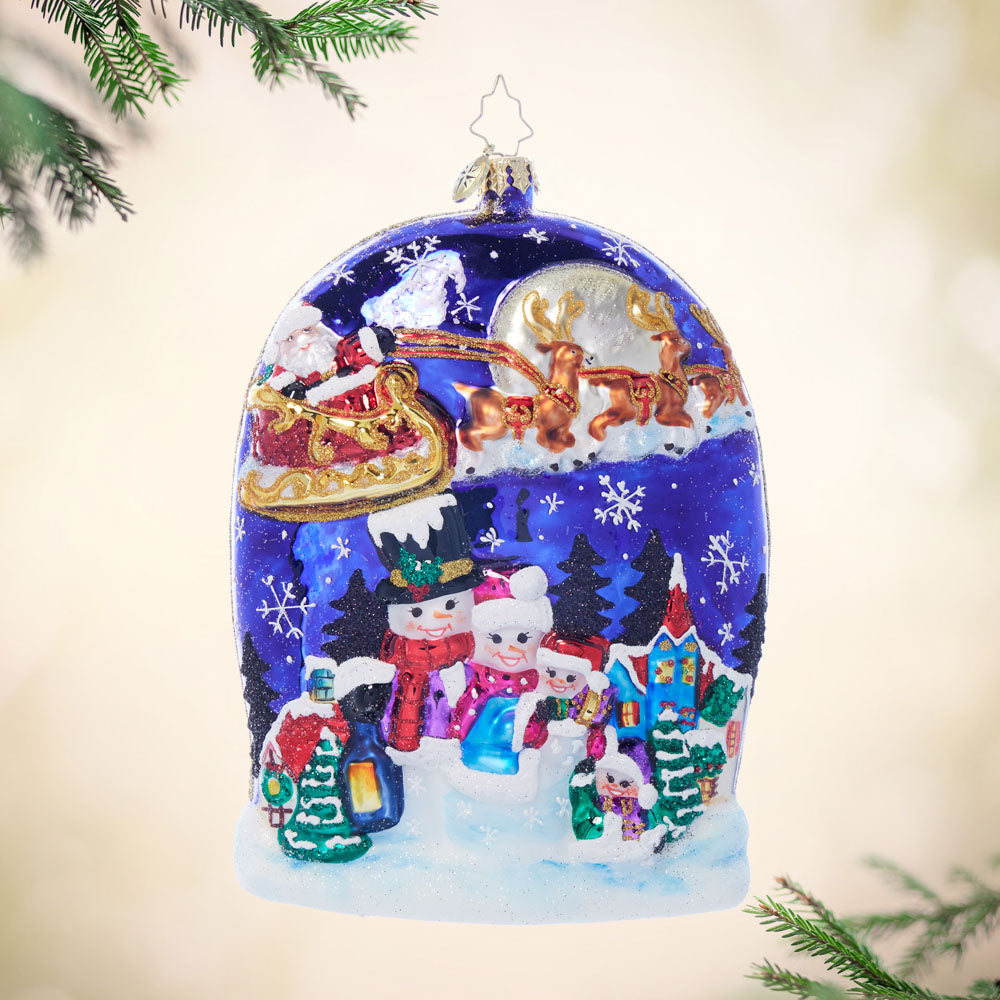 Front image - Must Be St. Nick - (Holiday scene ornament)