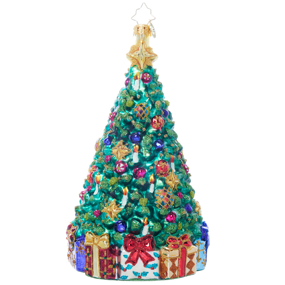 Back image - Twinkling Tree - (Christmas tree ornament)