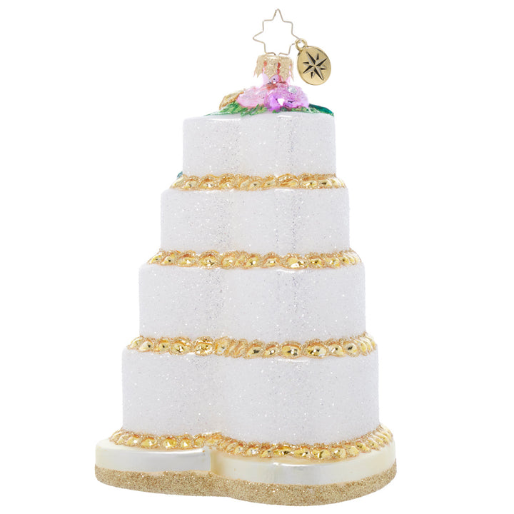 Back image - Heart Shaped Wedding Cake - (Wedding cake ornament)