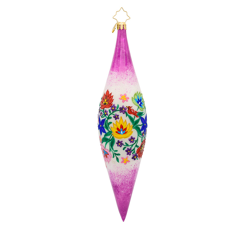 Back image - Purple Season's Gleamings - (Icicle ornaments)