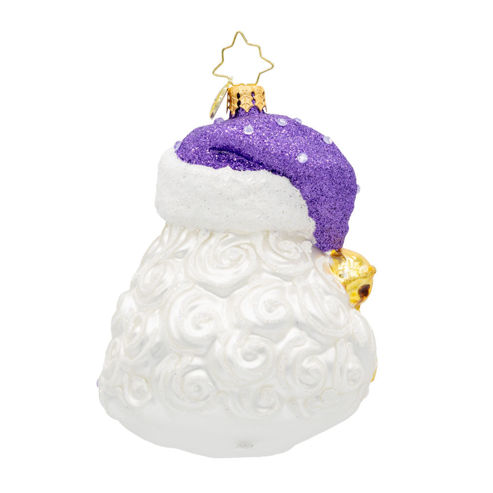 Back image - Birth Stone Santa February - (Santa face)