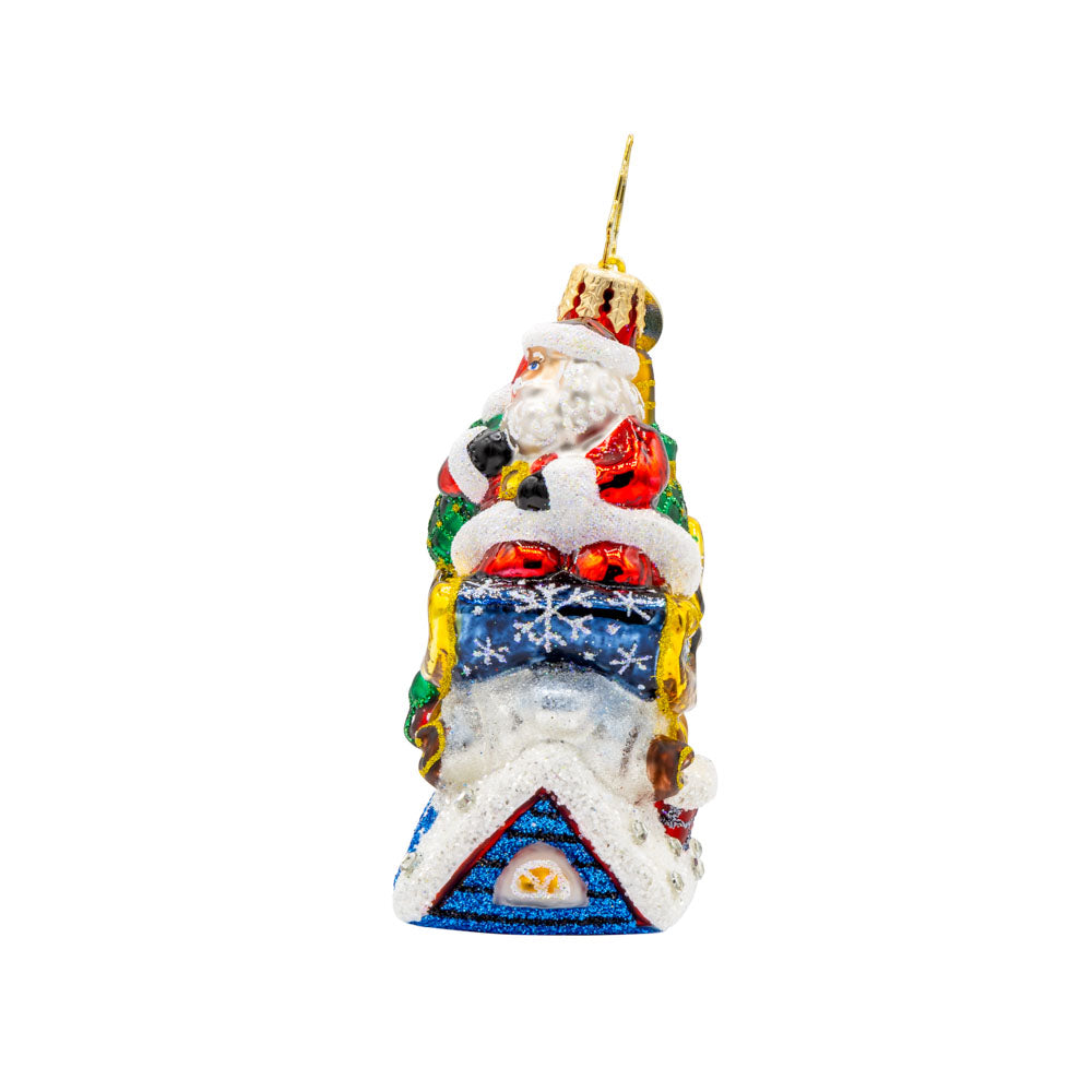 Dimensions Rooftop Santa Rooftop Parking Santa 2025 Gem – Christopher Radko