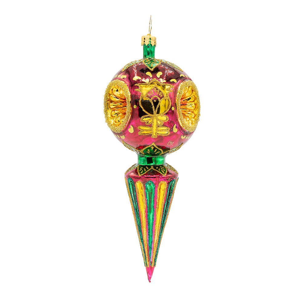 Radko Golden Rood Golden Fluted Spire – Christopher Radko