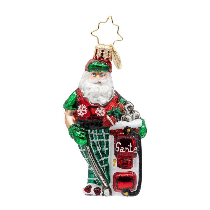 Jolly Golfer Santa Gem