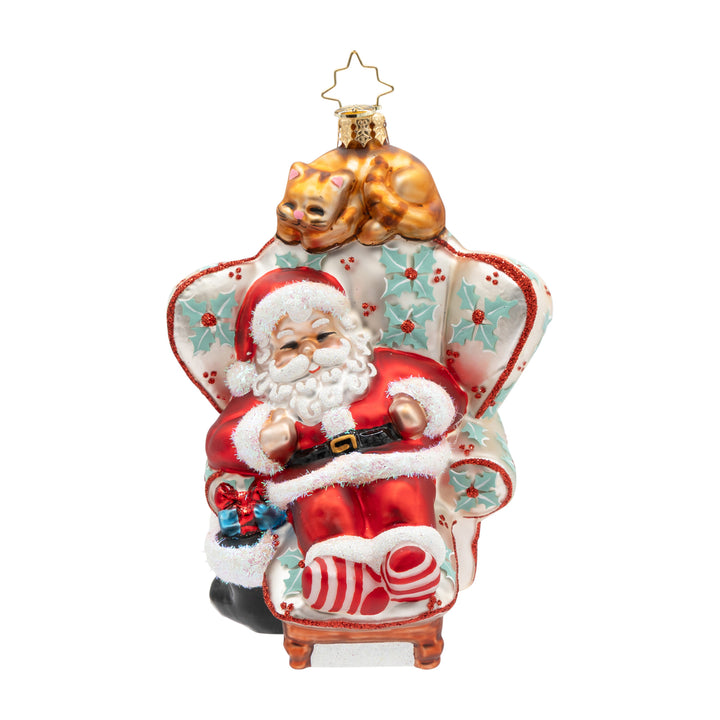 Cat Nap Santa