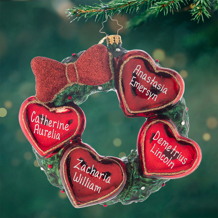 Our Family Wreath Personalized