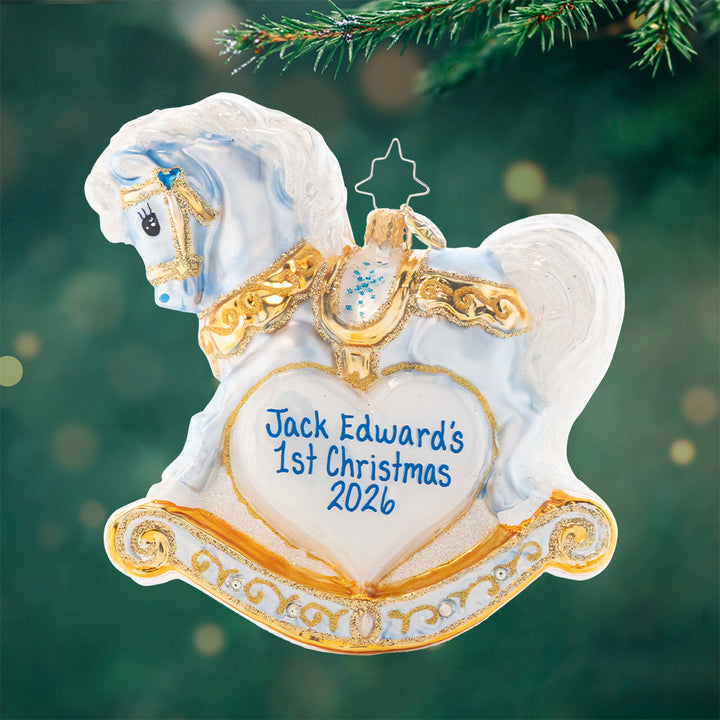 Baby's First Christmas Foal Personalized