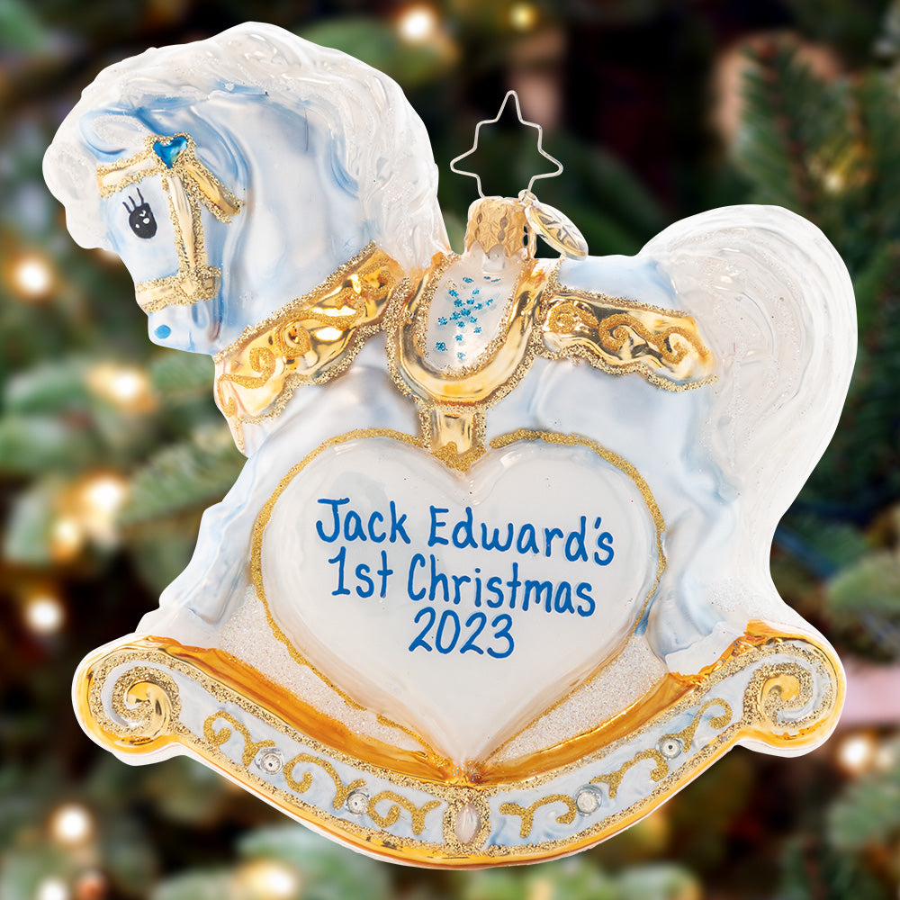 Baby's First Christmas Foal Personalized