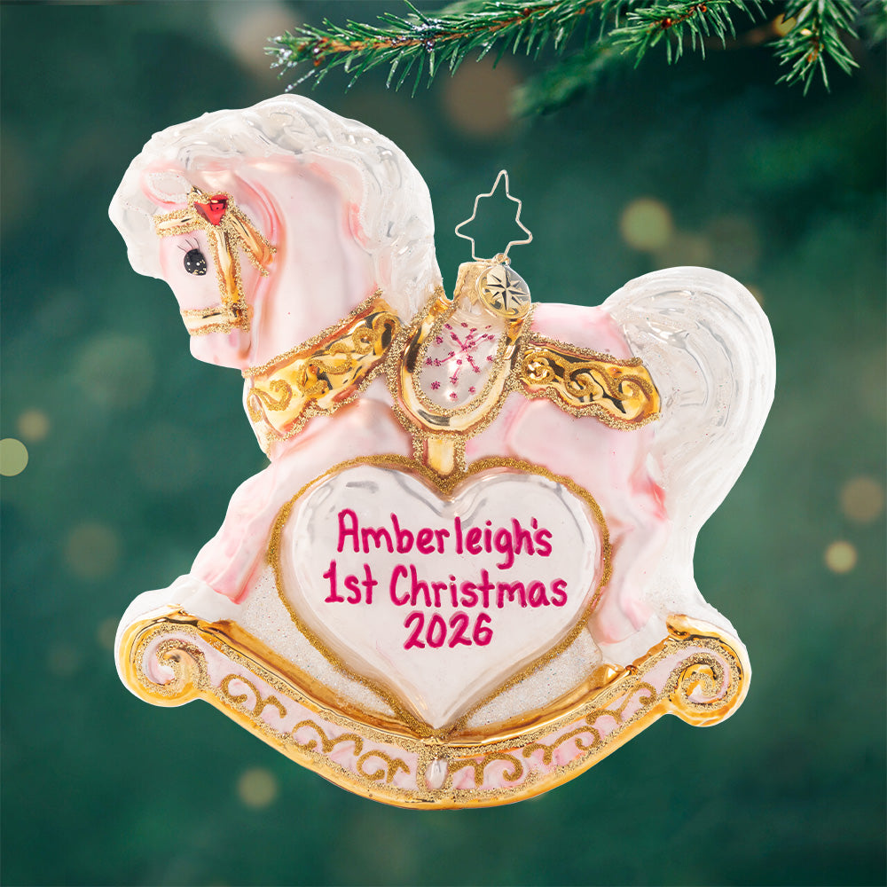 Baby's First Christmas Filly Personalized