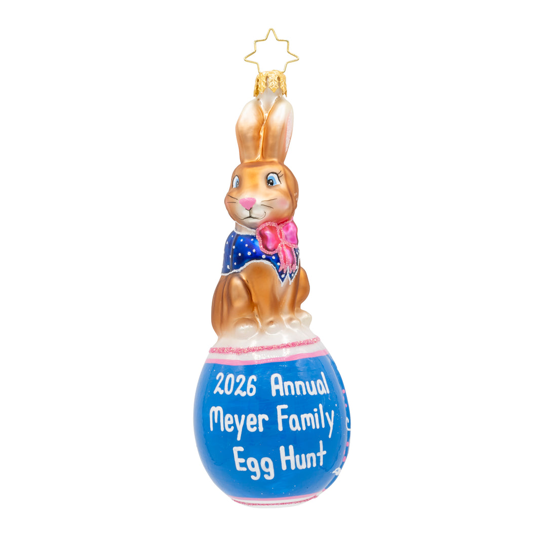 Holly Jolly Hare Pose Personalized