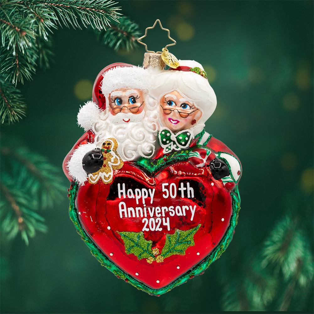 Front image - Best Grandparents - (Personalized holiday ornament) 