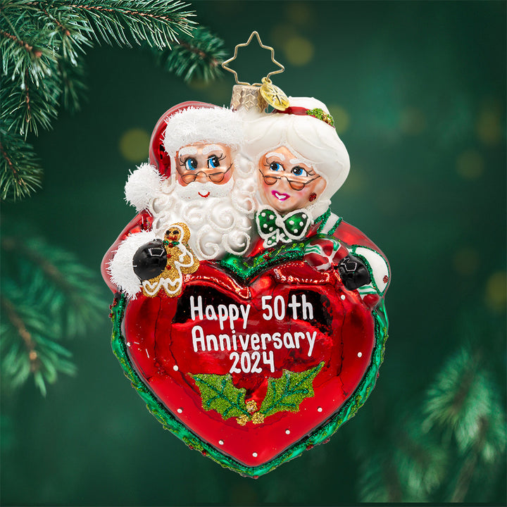 Front image - Best Grandparents - (Personalized holiday ornament) 