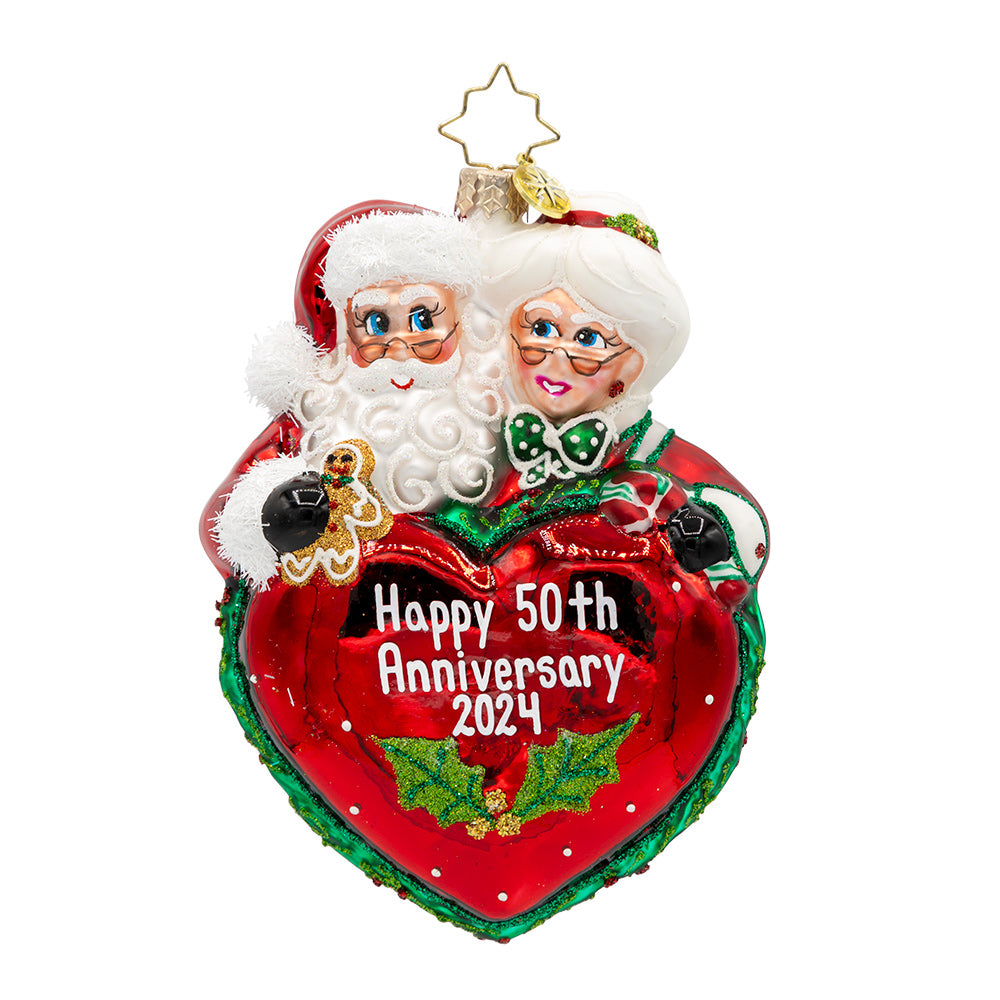 Front image - Best Grandparents - (Personalized holiday ornament)