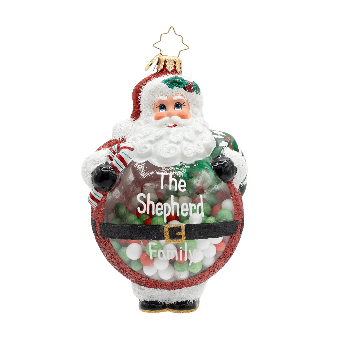 Bubbly Belly Santa Personalized
