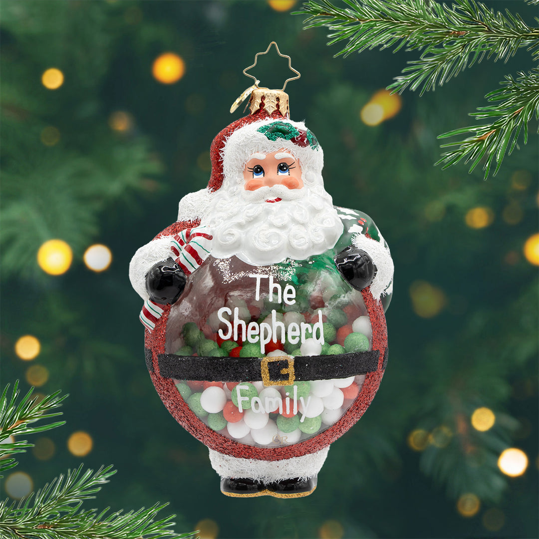 Bubbly Belly Santa Personalized