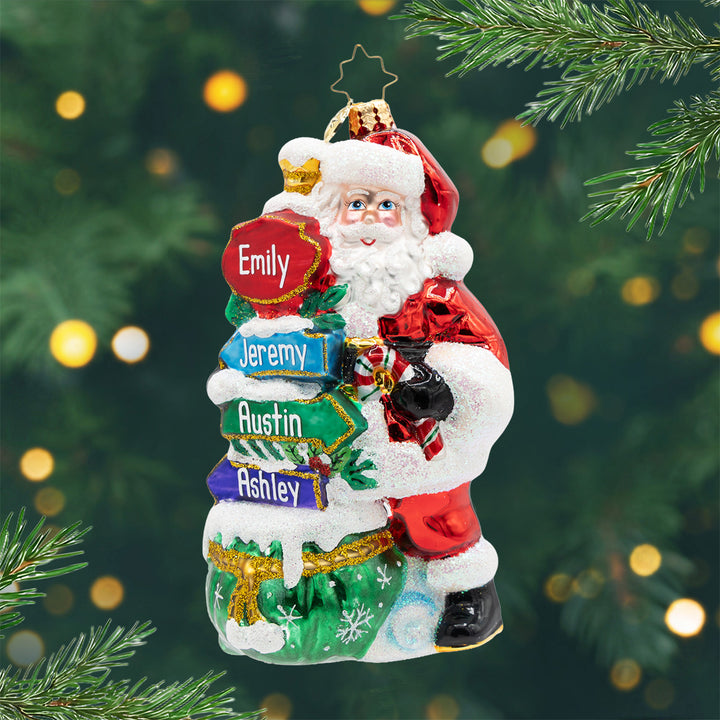 Sign of the Seasons Santa Personalized
